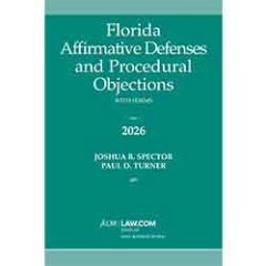 Florida Affirmative Defenses and Procedural Objections