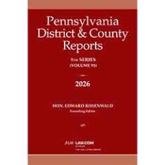 Pennsylvania District and County Reports