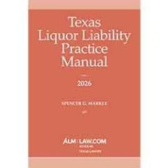 Texas Liquor Liability Practice Manual 2026