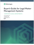 Highly effective case management offers advantages to improve operational practices, boost employee productivity and cut costs. Download this buyer’s guide for key focal areas to consider when evaluating legal matter management solutions for your legal team.