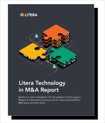 This report uncovers the results of an investigation into the adoption of technology in Mergers and Acquisitions practice, and its impact and benefits for M&A teams and their clients.