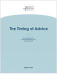 The Timing of Advice
