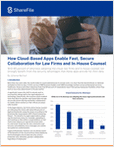 With 60% of attorneys adopting the cloud, legal teams can strongly benefit from the security advantages that cloud-based apps provide for their data. However, many legal professionals still have concerns or may not be aware of how these benefits can positively impact their team. Download this white paper to learn how to create a more efficient and secure workflow.