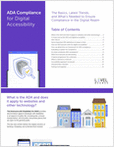 Many organizations are unprepared when they receive a demand letter for ADA digital accessibility. What does it mean and how can you reduce future risk? Download this eBook to learn the basics, latest trends and what’s needed to ensure you’re maintaining ADA compliance for digital accessibility.