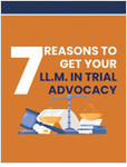 Are you ready to take your practice to the next level, or perhaps you’re realizing there is more to litigation than your JD program taught?  This white paper explores why getting your LL.M. in trial advocacy is an investment in your future and outlines how it can benefit your craft.