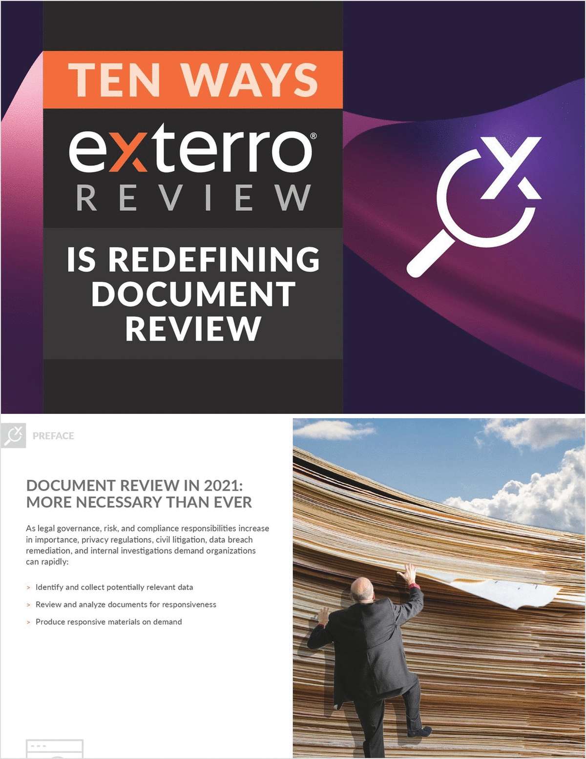 Download this white paper and learn new ways to ensure document review is secure in the face of increasing threats while improving efficiency and transparency.