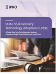 Download this guide for an overview of the state of eDiscovery in 2023, the perceptions of corporate lawyers towards eDiscovery tools, and explore the impact of new and emerging technologies, like AI, on the legal profession.