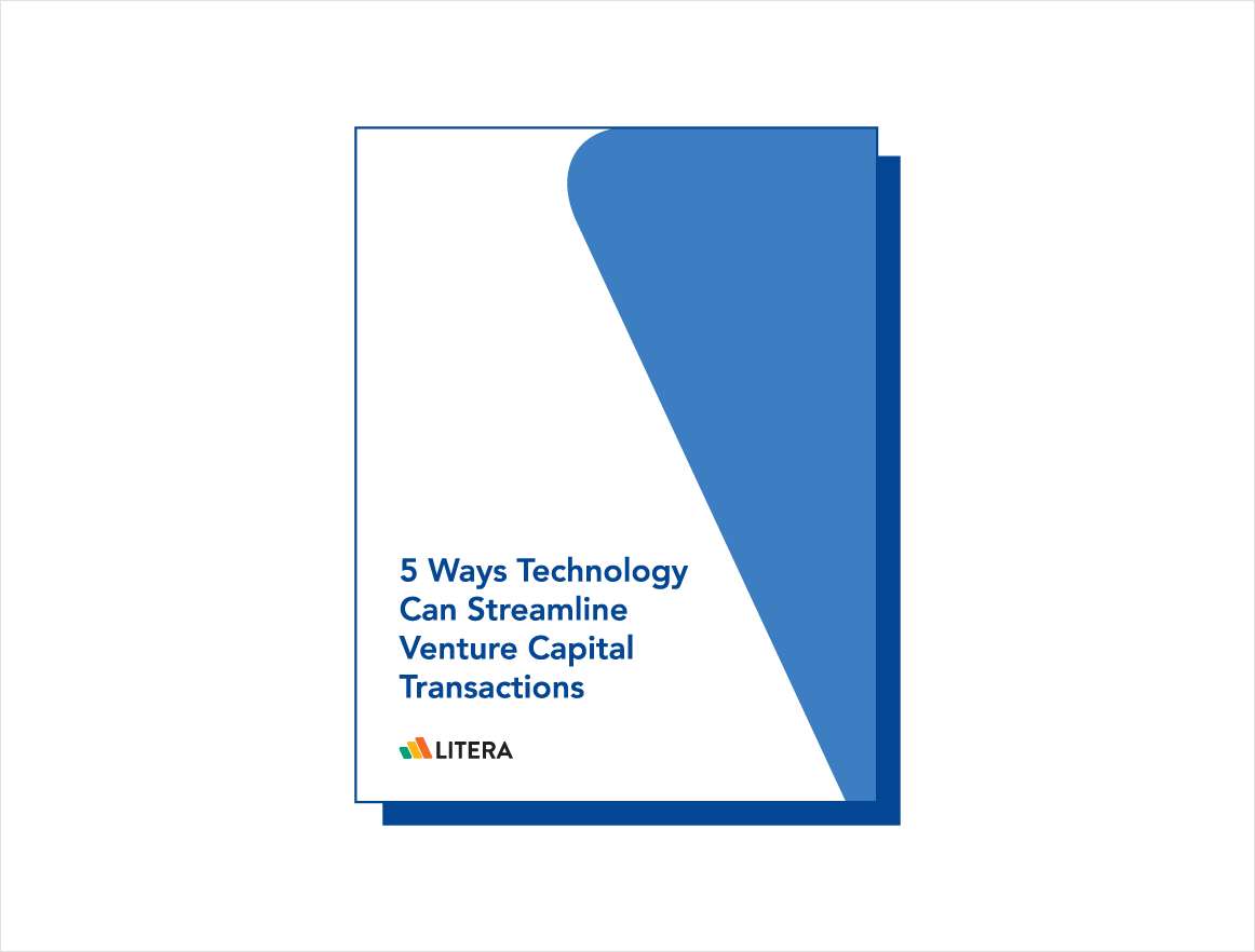 This eBook sets out five ways technology can help law firms close venture capital (VC) deals more efficiently and improve transparency throughout.