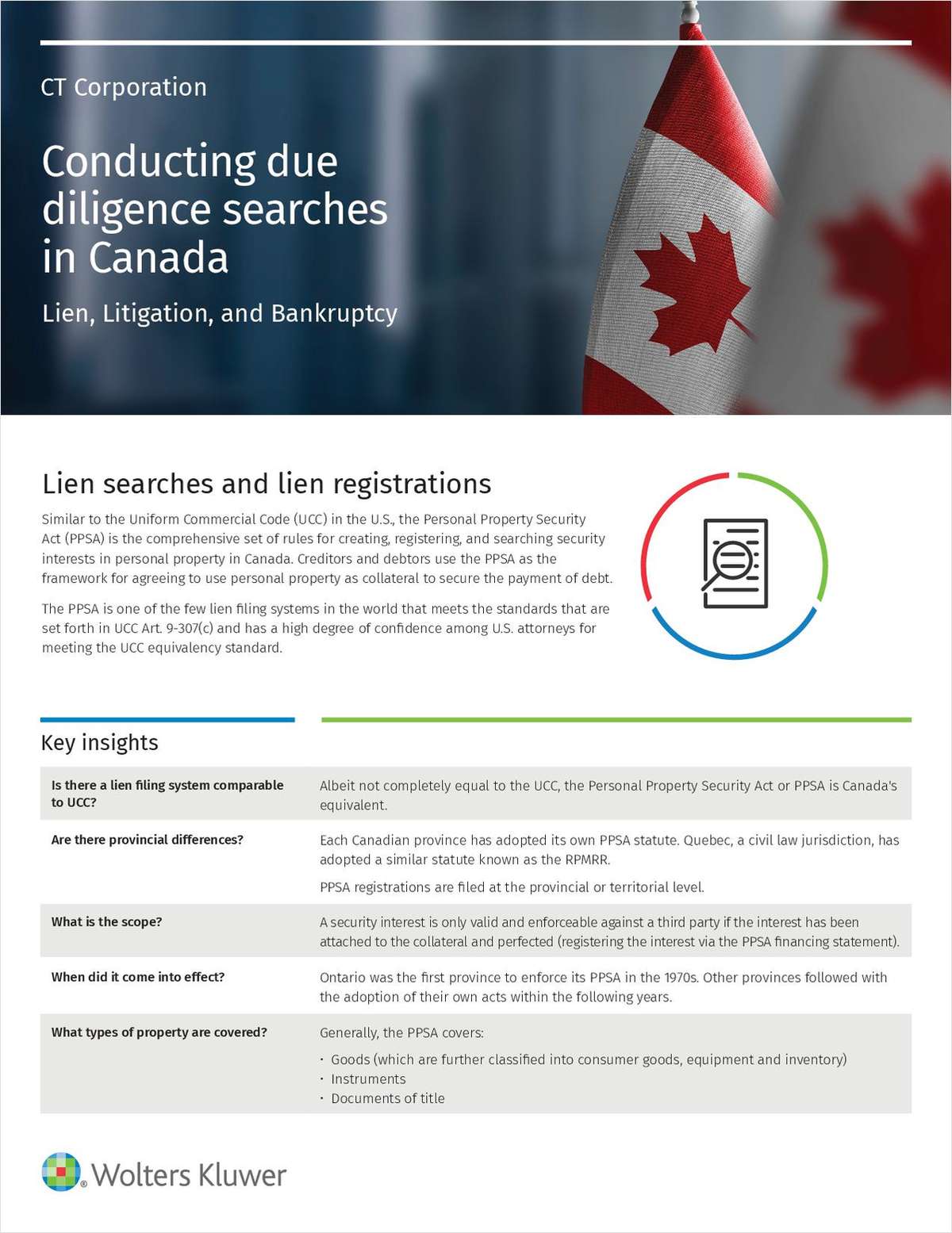 This guide provides quick answers to common questions about conducting due diligence searches in Canada, including a basic overview of Canada’s legal system, common terminology and more.